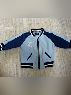 Bardot Light Blue & Navy Kids Bomber Jacket